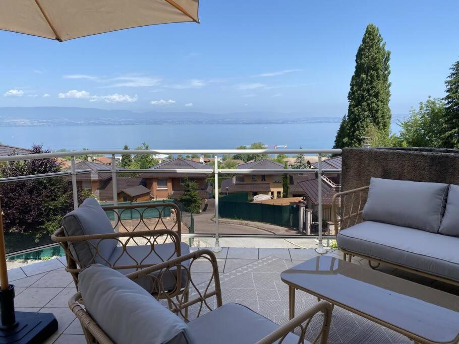 Magnifique Appart Renove Evian Duplex Vue Lac 8 Pers Dış mekan fotoğraf